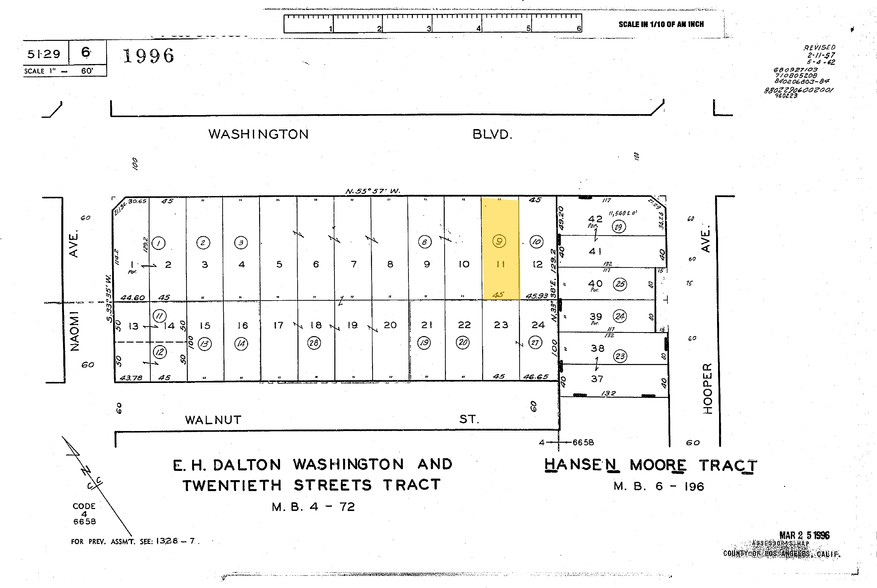 1446 E Washington Blvd, Los Angeles, CA en venta - Plano de solar - Imagen 2 de 2