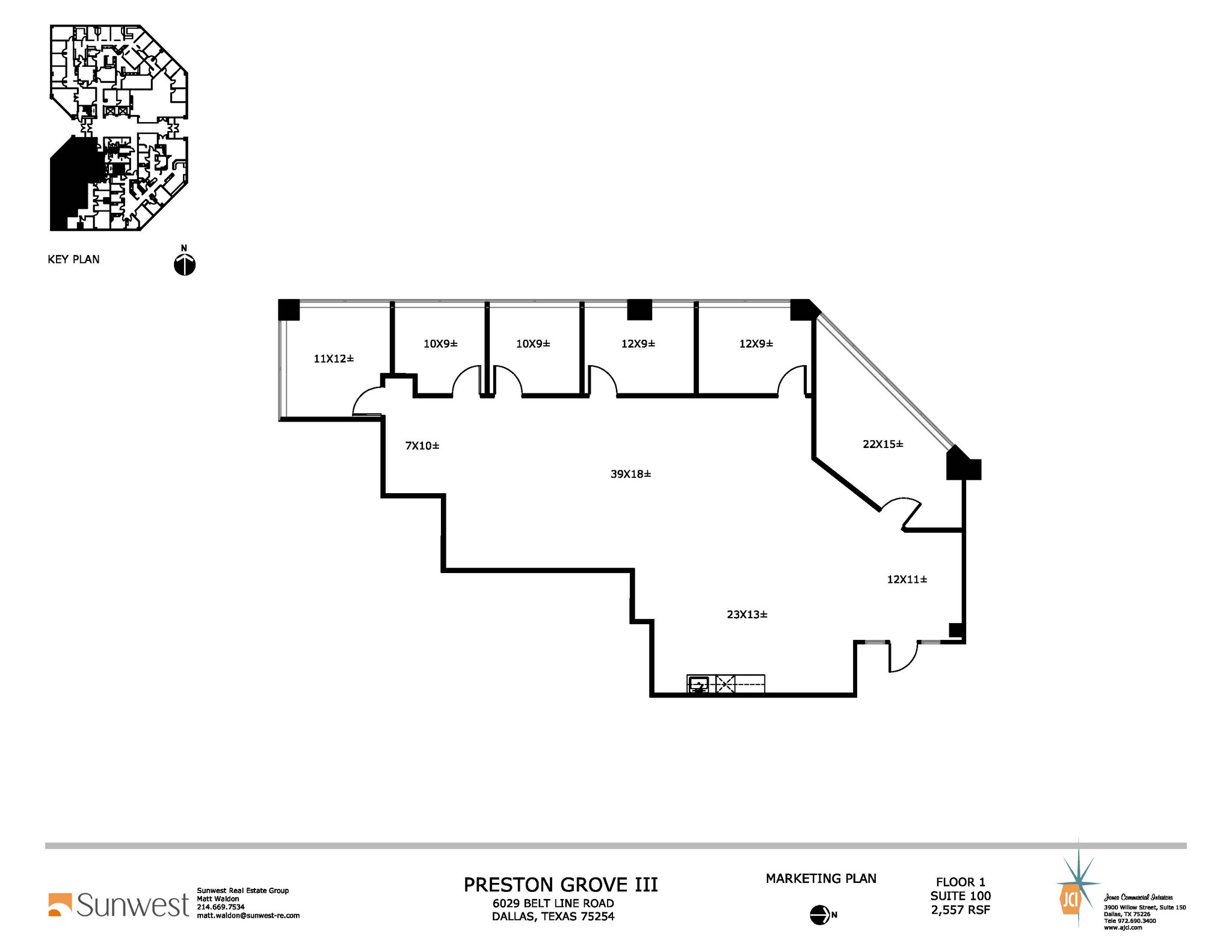 6009 Belt Line Rd, Dallas, TX en alquiler Plano de la planta- Imagen 1 de 6