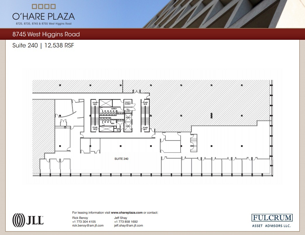 8725 W Higgins Rd, Chicago, IL en alquiler Plano de la planta- Imagen 1 de 1