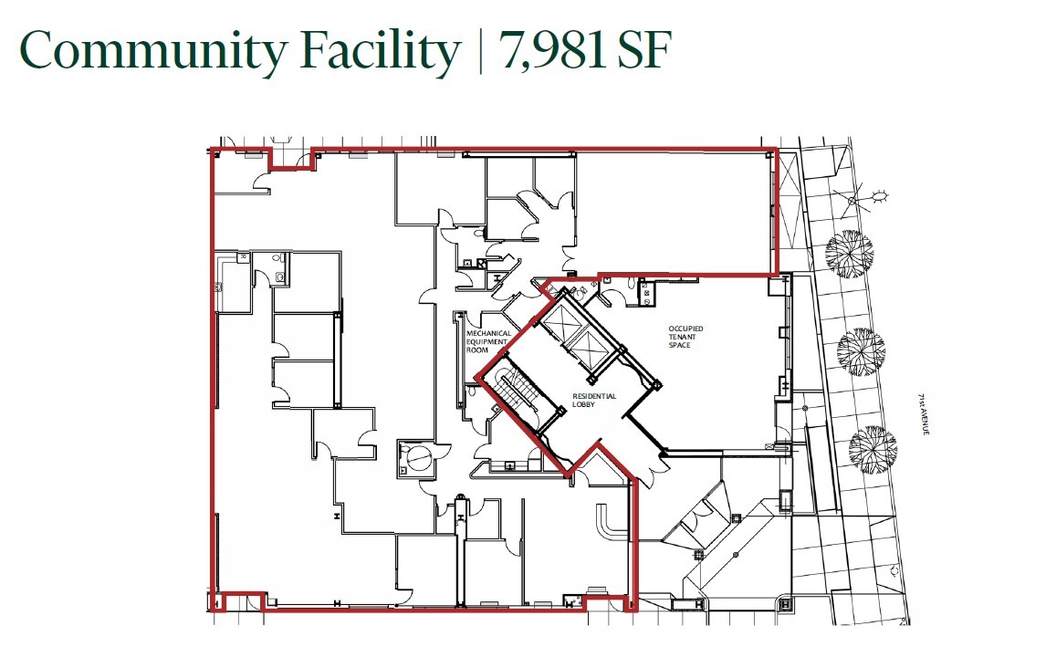 7102 Park Ave, Fresh Meadows, NY en alquiler Plano de la planta- Imagen 1 de 1