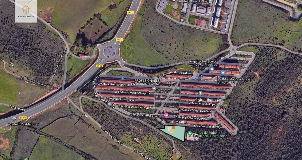 Terreno en Cáceres, Cáceres en venta - Vista aérea - Imagen 2 de 2