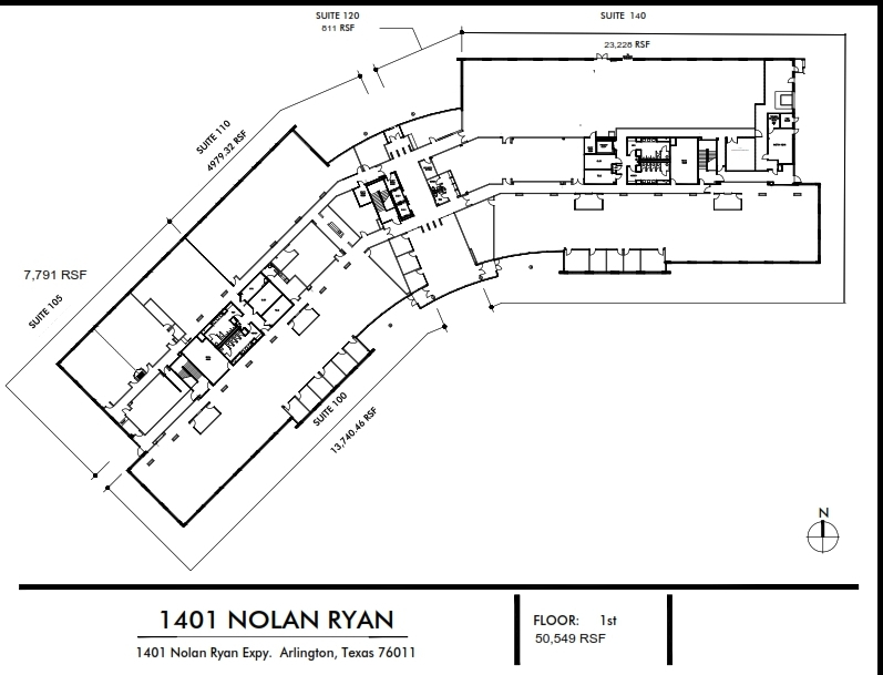 1401 Nolan Ryan Expy, Arlington, TX en alquiler Plano de la planta- Imagen 1 de 1