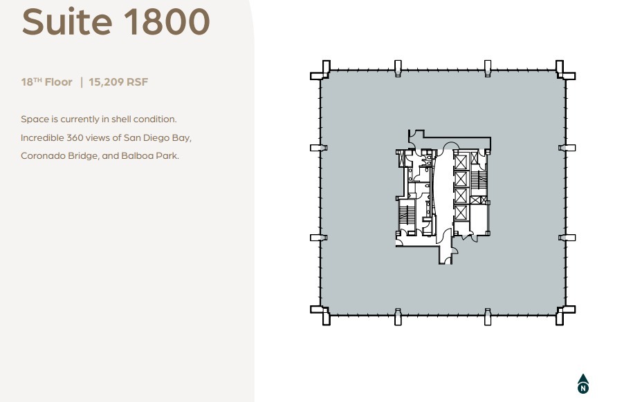 600 B St, San Diego, CA en alquiler Plano de la planta- Imagen 1 de 1