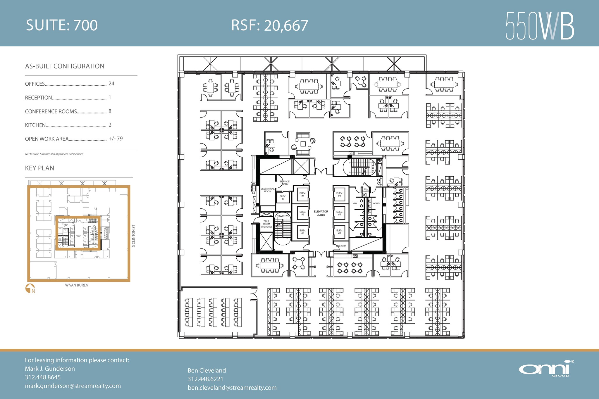 550 W Van Buren St, Chicago, IL en alquiler Plano de la planta- Imagen 1 de 1