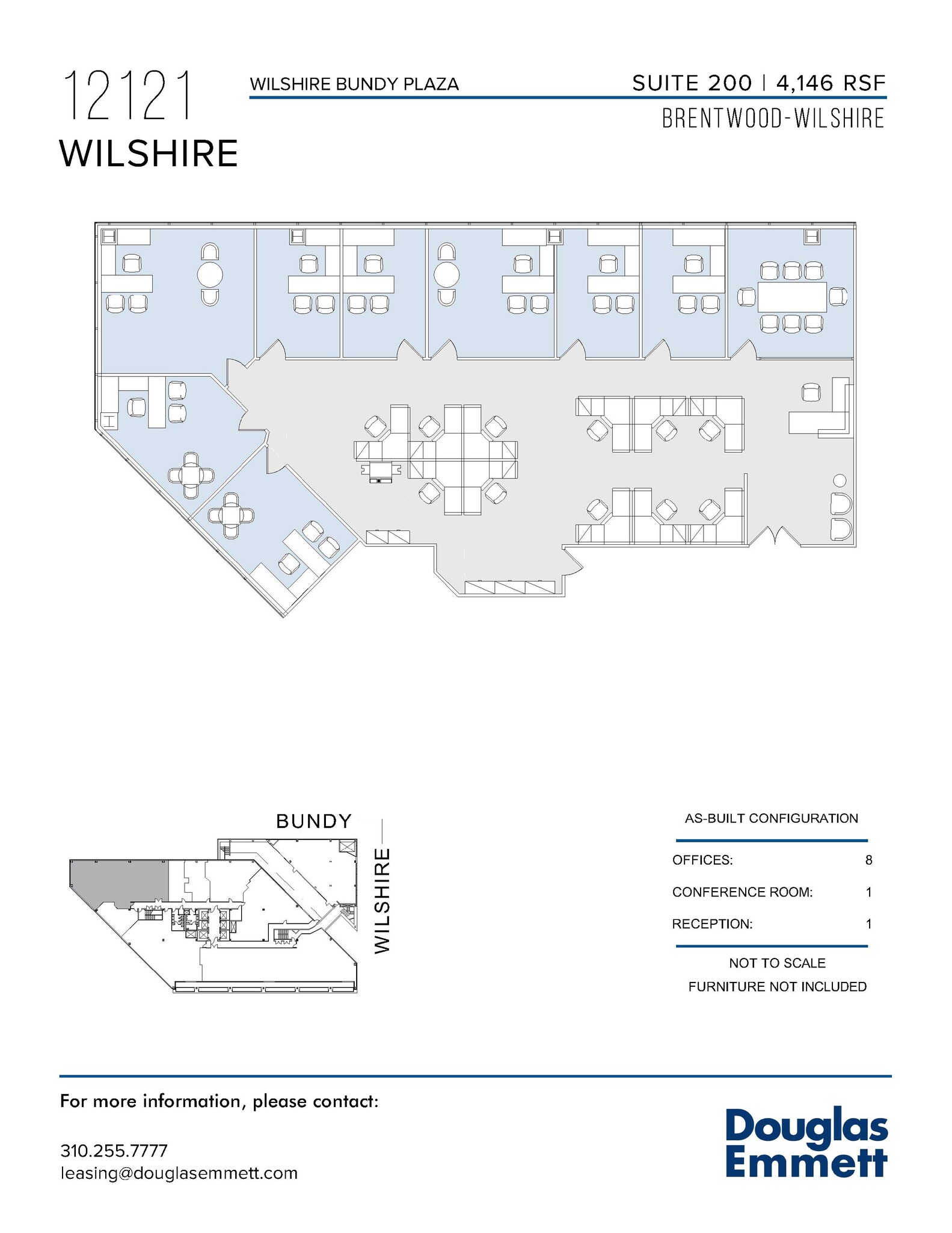 12121 Wilshire Blvd, Los Angeles, CA en alquiler Plano de la planta- Imagen 1 de 1