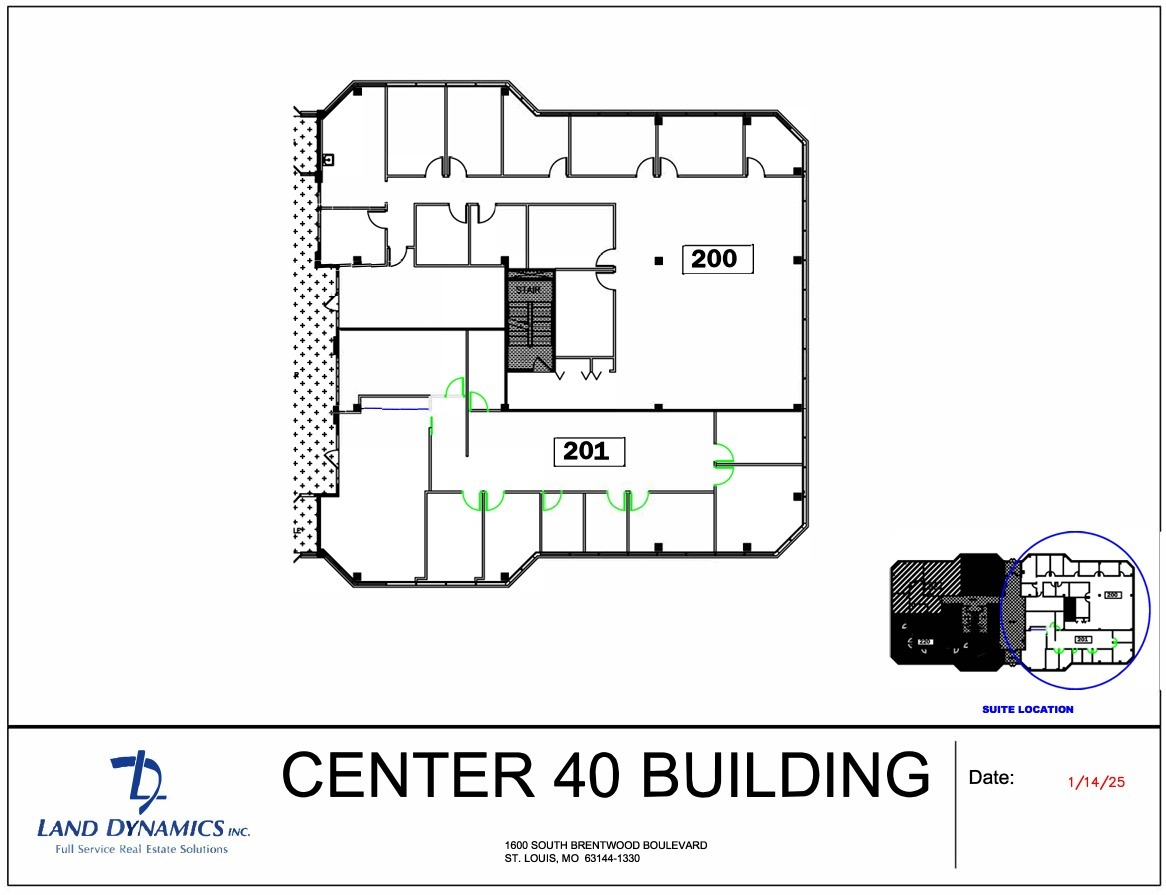 1600 S Brentwood Blvd, Brentwood, MO en alquiler Plano de la planta- Imagen 1 de 1