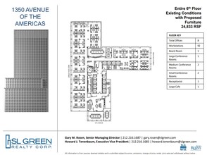 1350 Avenue of the Americas, New York, NY en alquiler Plano de la planta- Imagen 1 de 2