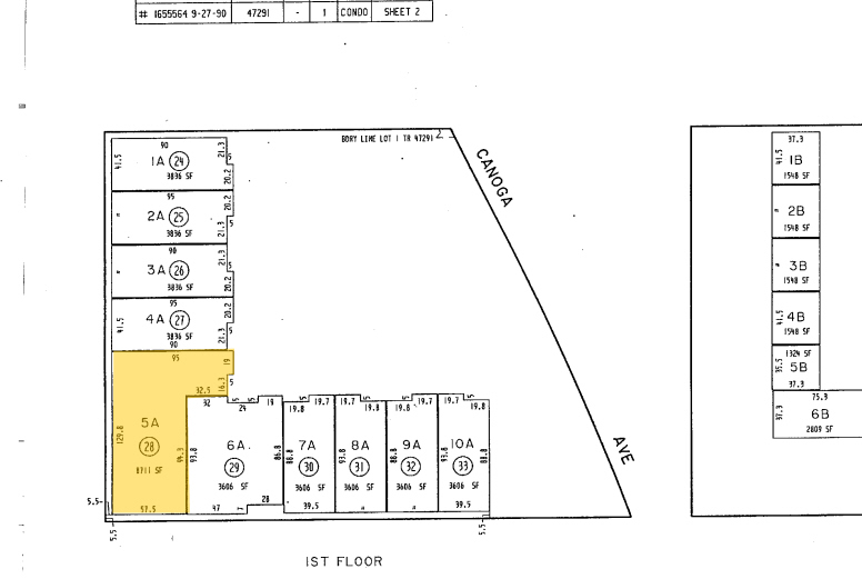 9605-9623 Canoga Ave, Chatsworth, CA en alquiler - Plano de solar - Imagen 3 de 41