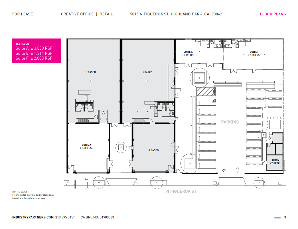 5015-5025 N Figueroa St, Los Angeles, CA en alquiler Plano de la planta- Imagen 1 de 1