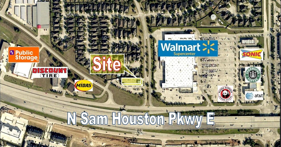 9025 N Sam Houston Pky E, Humble, TX en alquiler - Vista aérea - Imagen 1 de 5