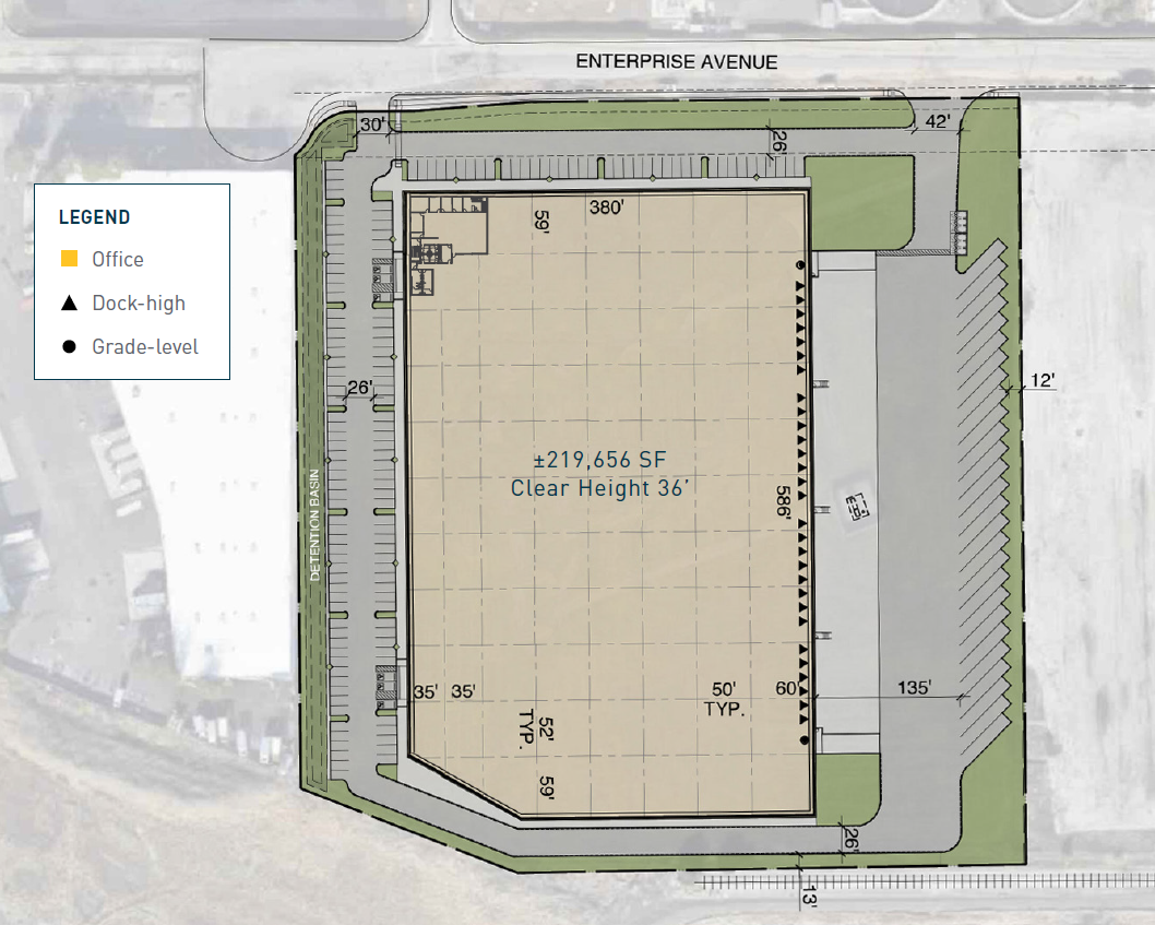 3636 Enterprise Ave, Hayward, CA en alquiler Plano del sitio- Imagen 1 de 2