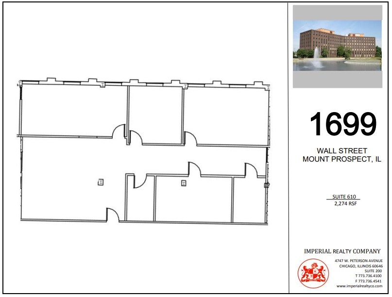 1699 Wall St, Mount Prospect, IL en alquiler Plano de la planta- Imagen 1 de 8