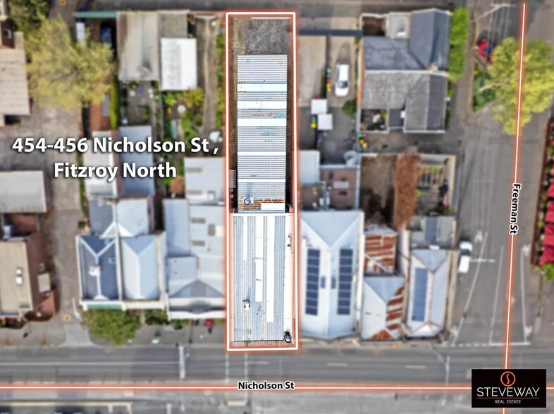 454-456 Nicholson St, Fitzroy North en venta - Vista aérea - Imagen 2 de 2