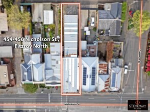 454-456 Nicholson St, Fitzroy North, VIC - Aérea vista de mapa