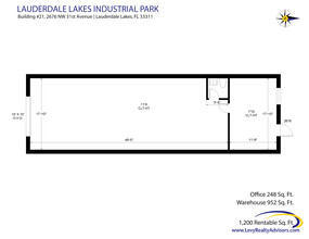 2696 NW 31st Ave, Lauderdale Lakes, FL en alquiler Plano de la planta- Imagen 2 de 2