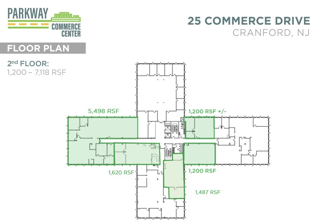 20 Commerce Dr, Cranford, NJ en alquiler Plano de la planta- Imagen 1 de 1