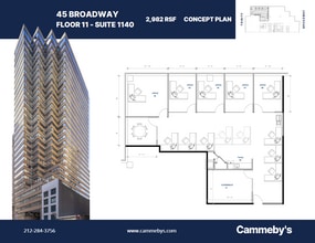 45 Broadway, New York, NY en alquiler Plano de la planta- Imagen 1 de 1
