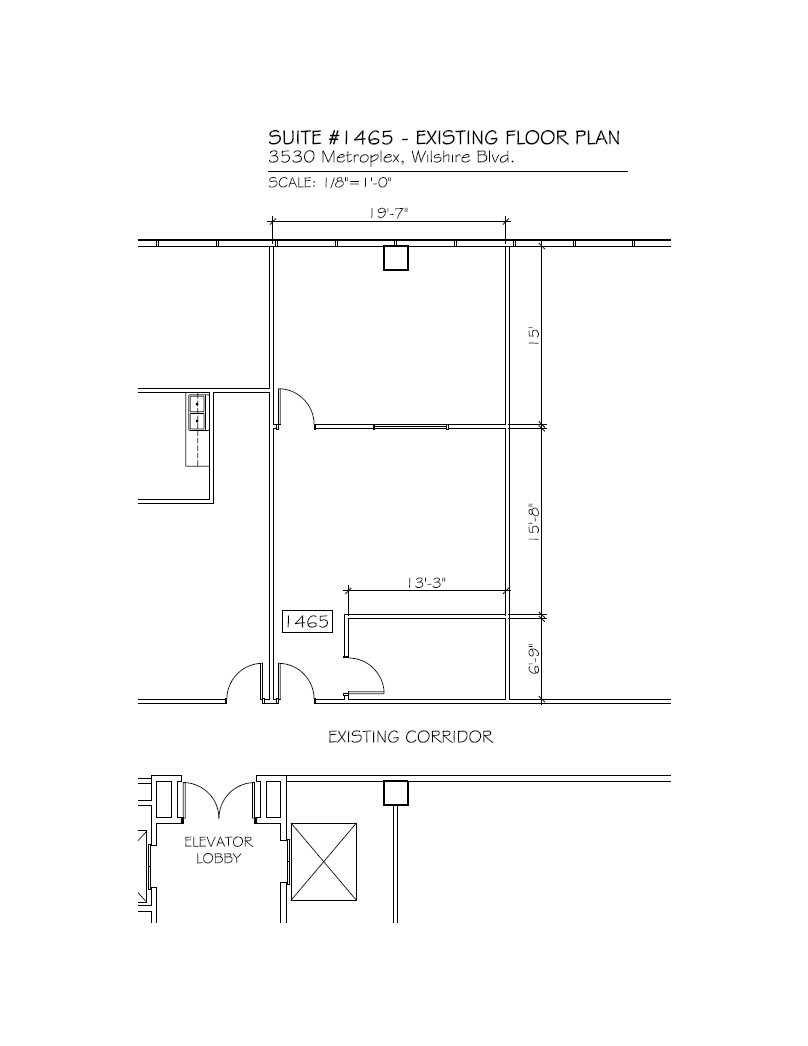 3530 Wilshire Blvd, Los Angeles, CA en alquiler Plano de la planta- Imagen 1 de 1