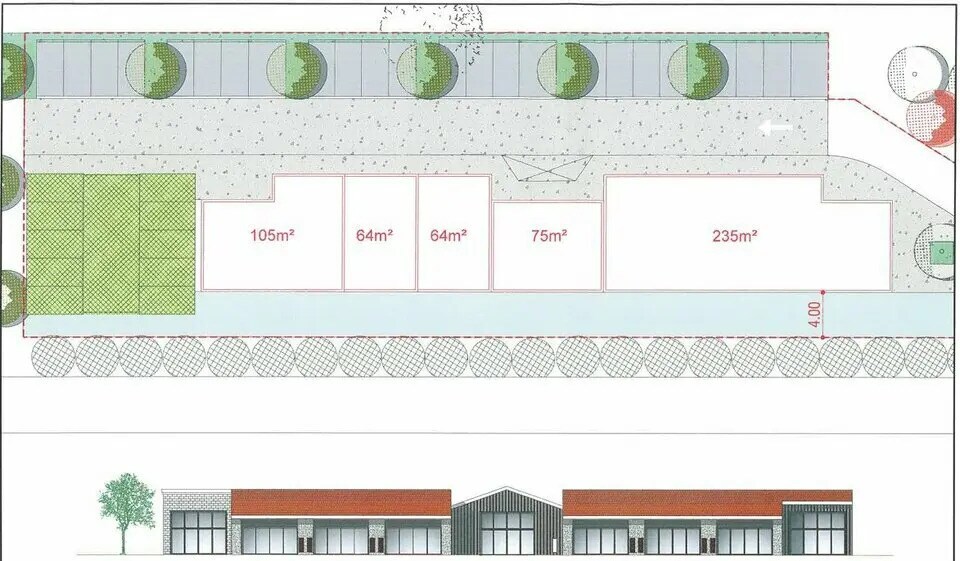 Terreno en Saint-Quentin-de-Baron en venta Plano del sitio- Imagen 1 de 3