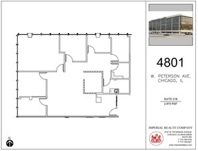 4801 W Peterson Ave, Chicago, IL en alquiler Plano de la planta- Imagen 1 de 2