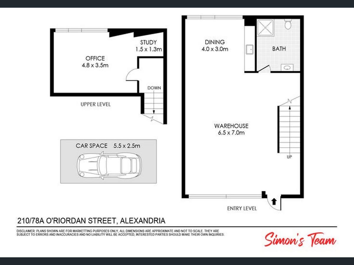 78 O'Riordan St, Alexandria, NSW 2015 - Unidad 210 -  - Plano de la planta - Image 1 of 7