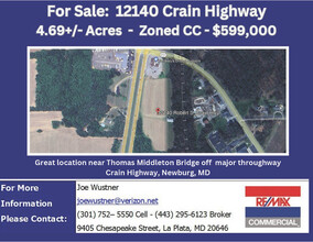 12140 Robert S. Crain Hwy, Newburg, MD - VISTA AÉREA  vista de mapa