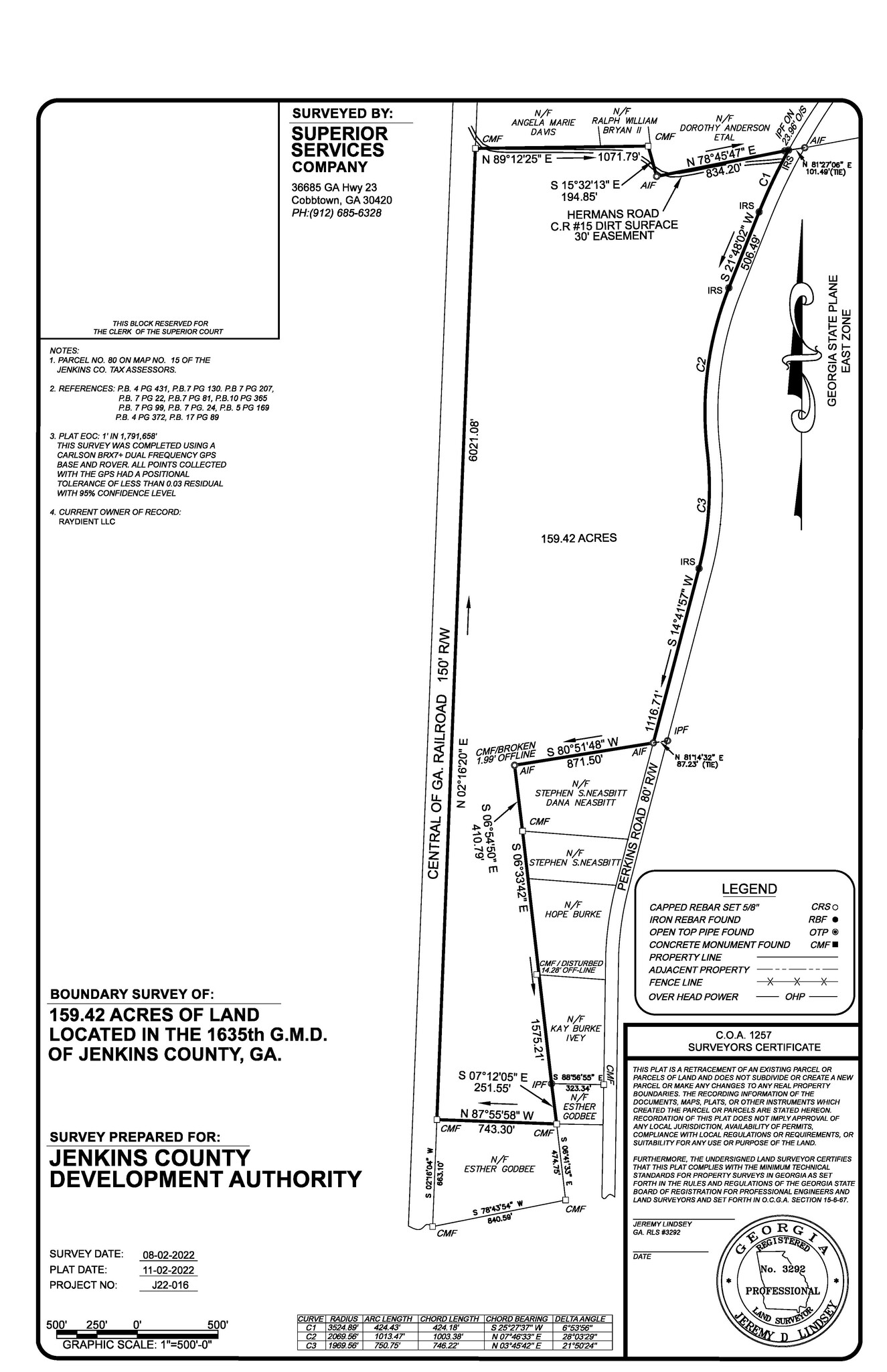 Old Perkins Road, Millen, GA en venta Plano de solar- Imagen 1 de 4