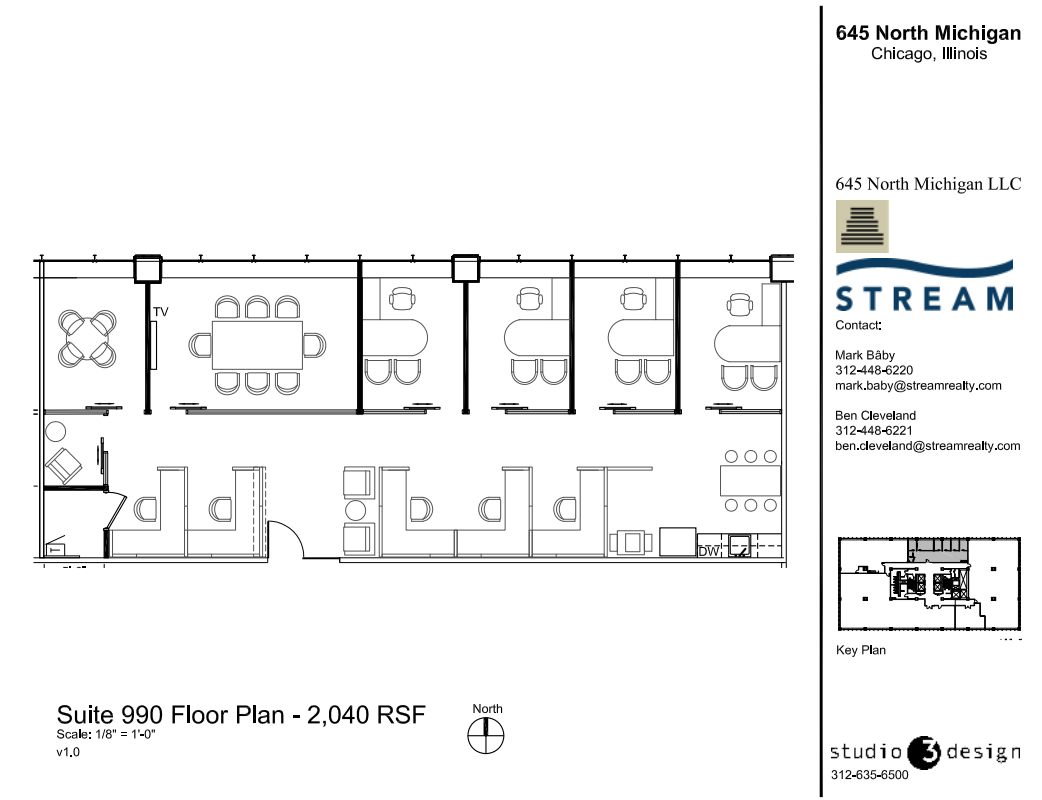 645 N Michigan Ave, Chicago, IL en alquiler Plano de la planta- Imagen 1 de 1