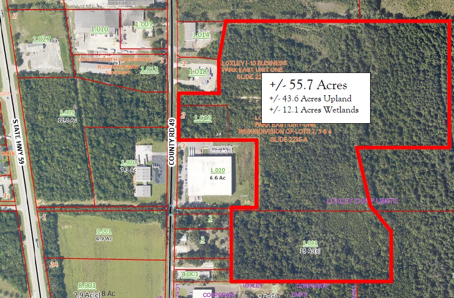 County Road 49, Loxley, AL en venta - Foto del edificio - Imagen 1 de 3