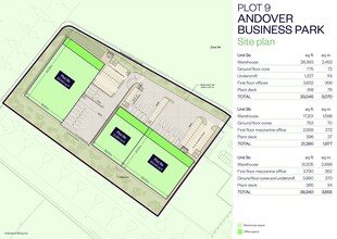 Andover Business Park, Andover en alquiler Plano del sitio- Imagen 1 de 2