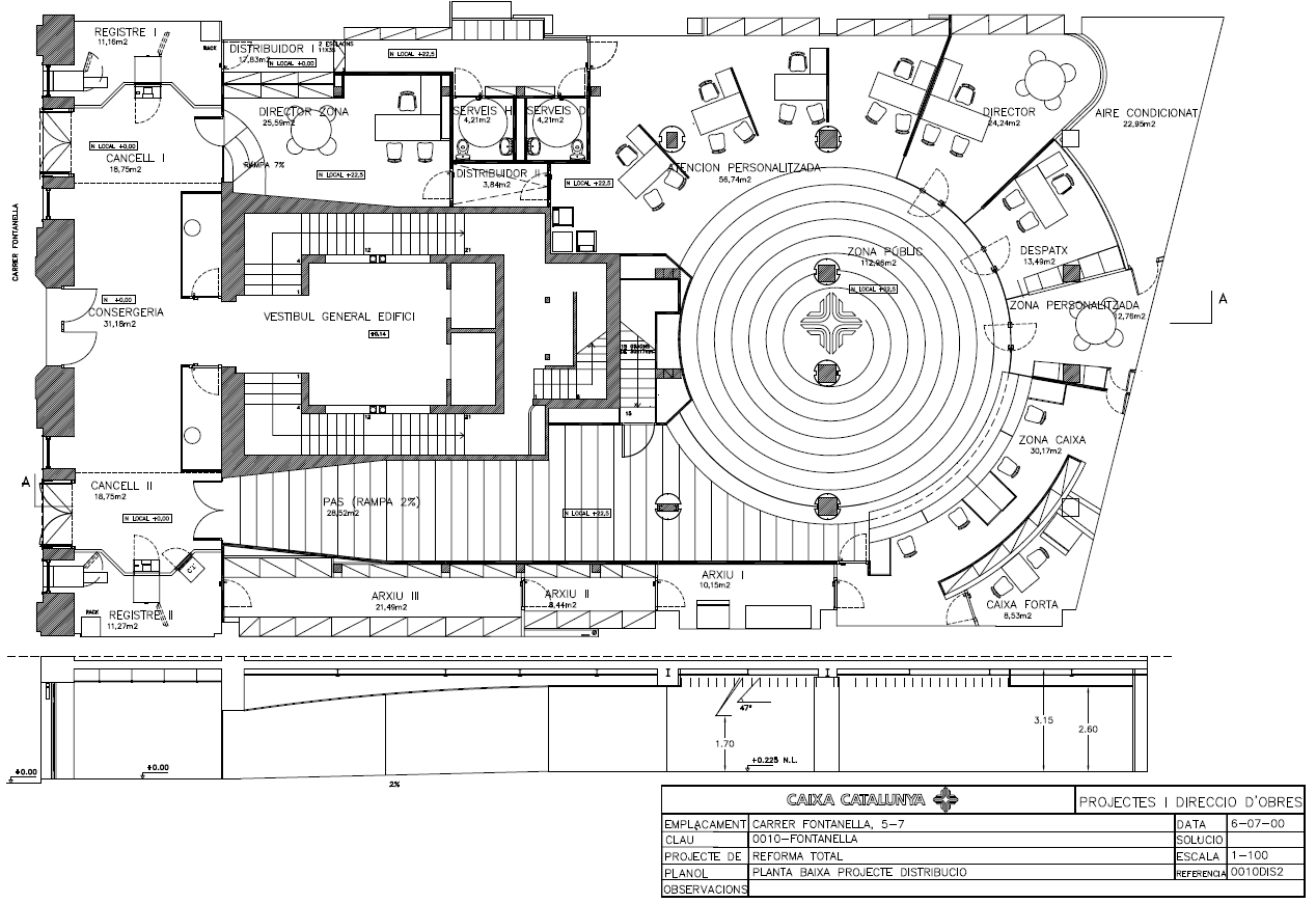 Carrer de Fontanella, 7, Barcelona, Barcelona en alquiler Plano de planta tipo- Imagen 1 de 2