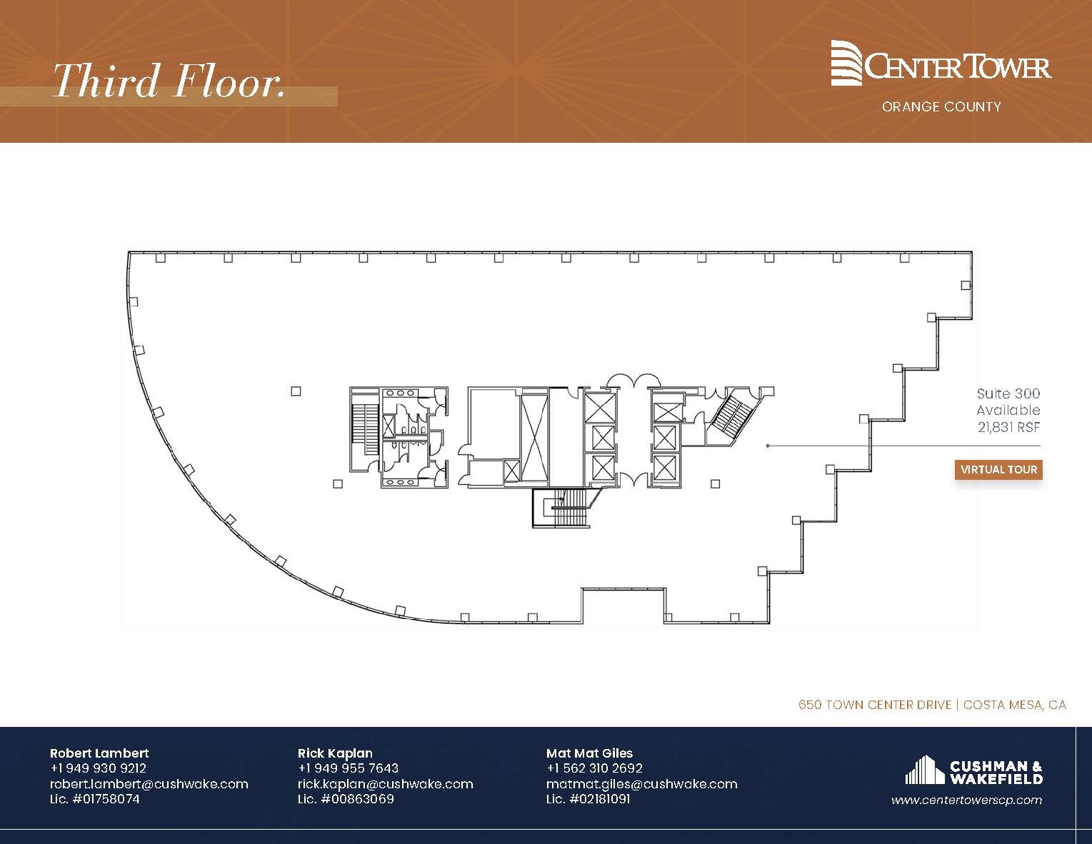 650 Town Center Dr, Costa Mesa, CA en alquiler Plano de la planta- Imagen 1 de 8