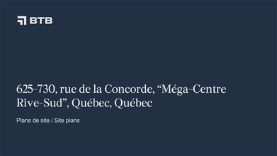 625-730 Rue De La Concorde, Lévis, QC en alquiler Plano del sitio- Imagen 1 de 1