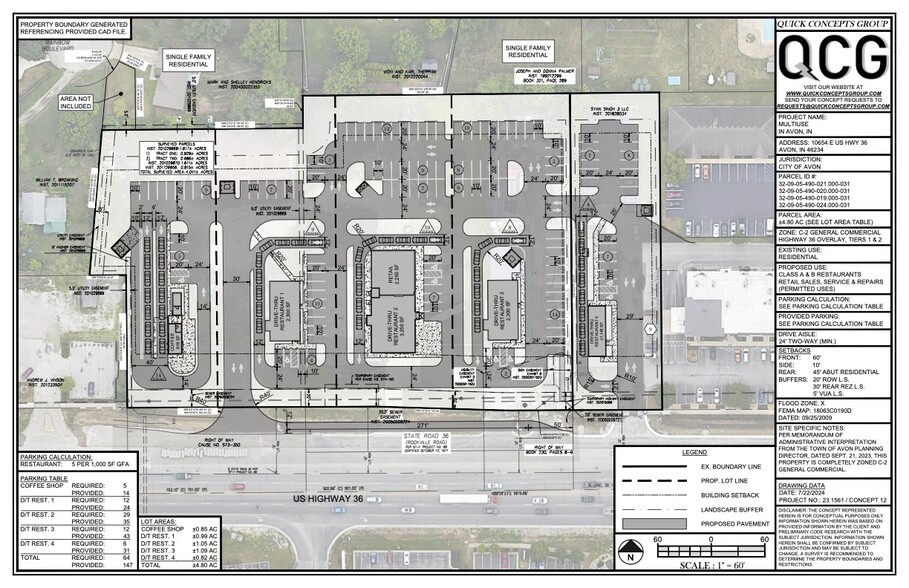 10654 E US Highway 36, Avon, IN en alquiler - Plano del sitio - Imagen 2 de 2