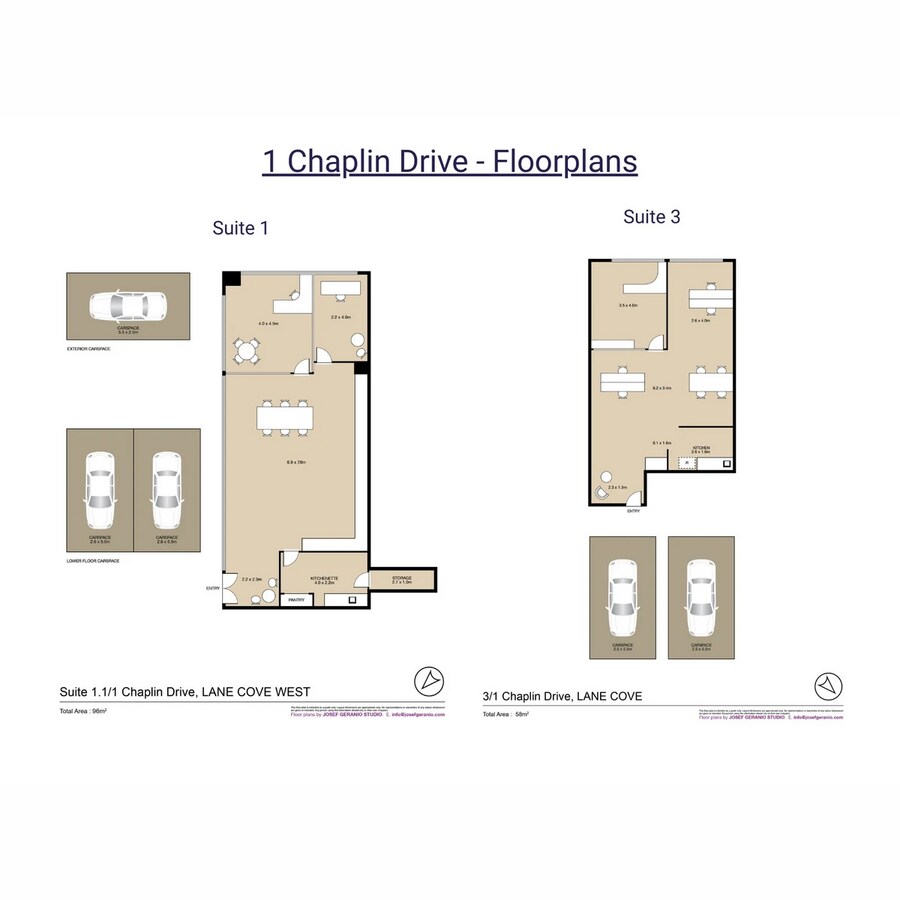 1 Chaplin Dr, Lane Cove West, NSW 2066 - Unidad 3 -  - Plano de la planta - Image 2 of 7