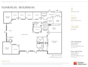 3350 Scott Blvd, Santa Clara, CA en alquiler Plano de la planta- Imagen 1 de 5