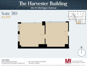 180 N Michigan Ave, Chicago, IL en alquiler Plano de la planta- Imagen 1 de 3