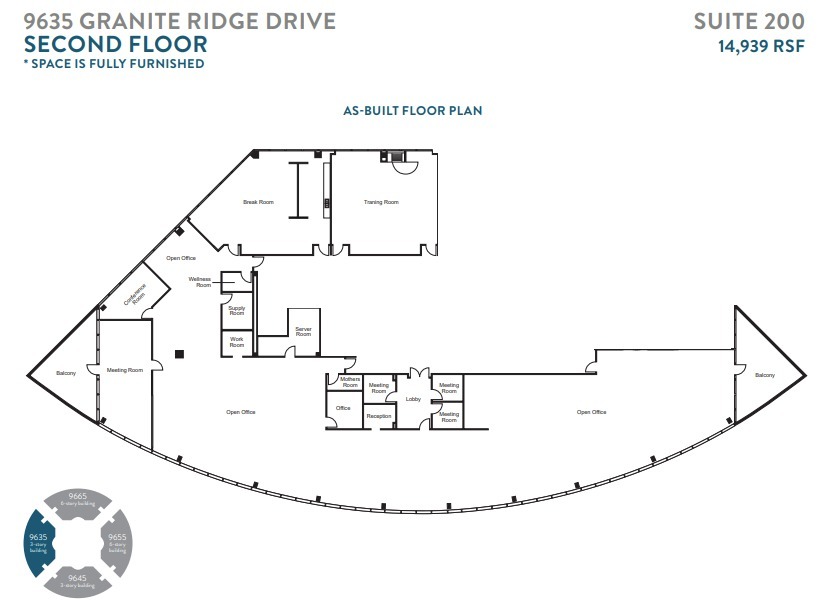 9655 Granite Ridge Dr, San Diego, CA en alquiler Plano de la planta- Imagen 1 de 1