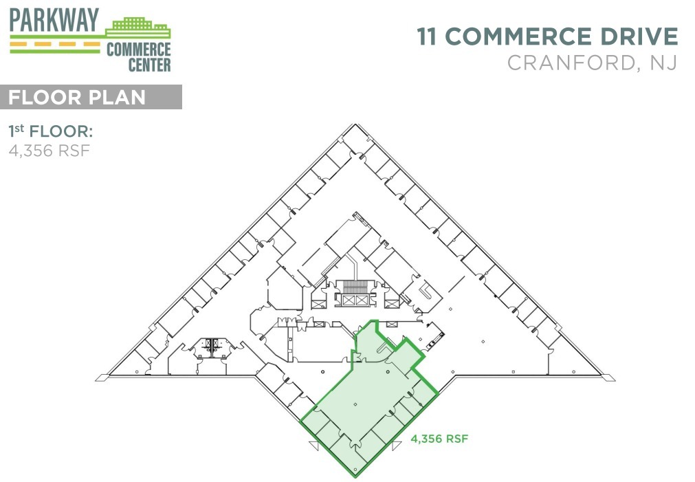 20 Commerce Dr, Cranford, NJ en alquiler Plano de la planta- Imagen 1 de 1