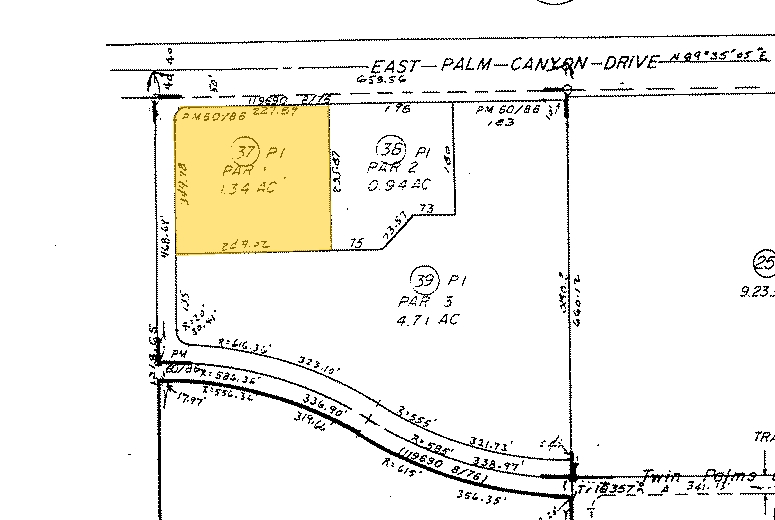 1201 E Palm Canyon Dr, Palm Springs, CA en venta - Plano de solar - Imagen 3 de 9