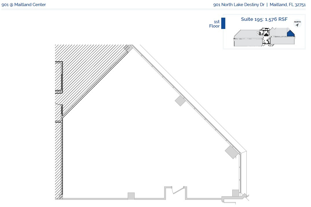 901 N Lake Destiny Dr, Maitland, FL en alquiler Plano de la planta- Imagen 1 de 1