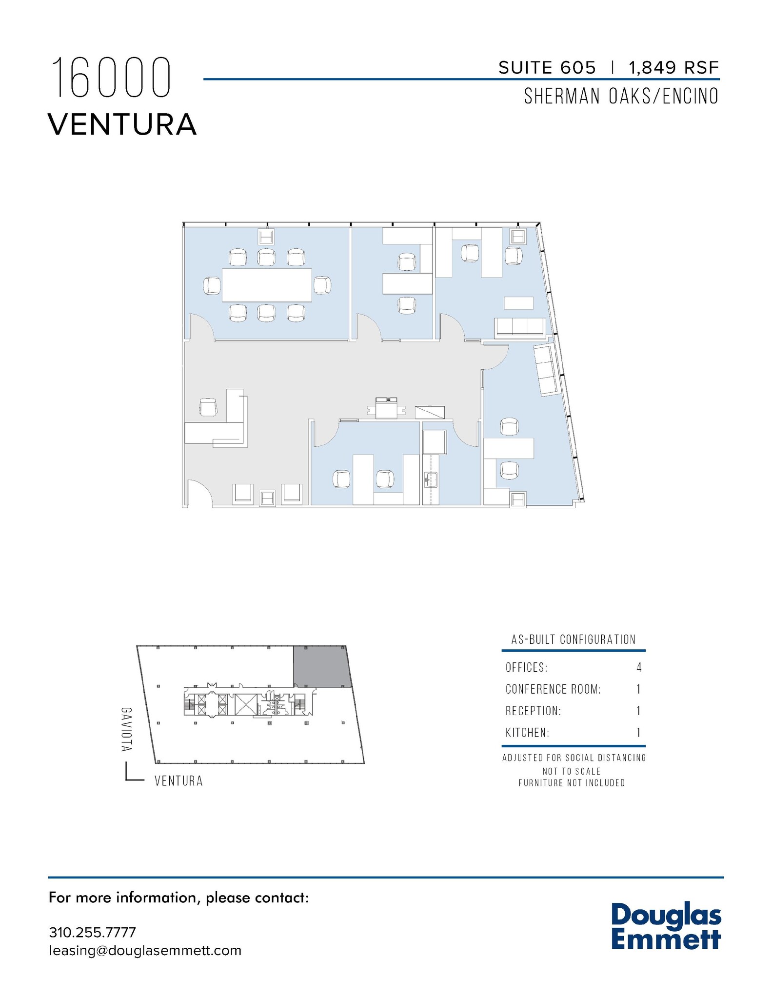 16000 Ventura Blvd, Encino, CA en alquiler Plano de la planta- Imagen 1 de 1