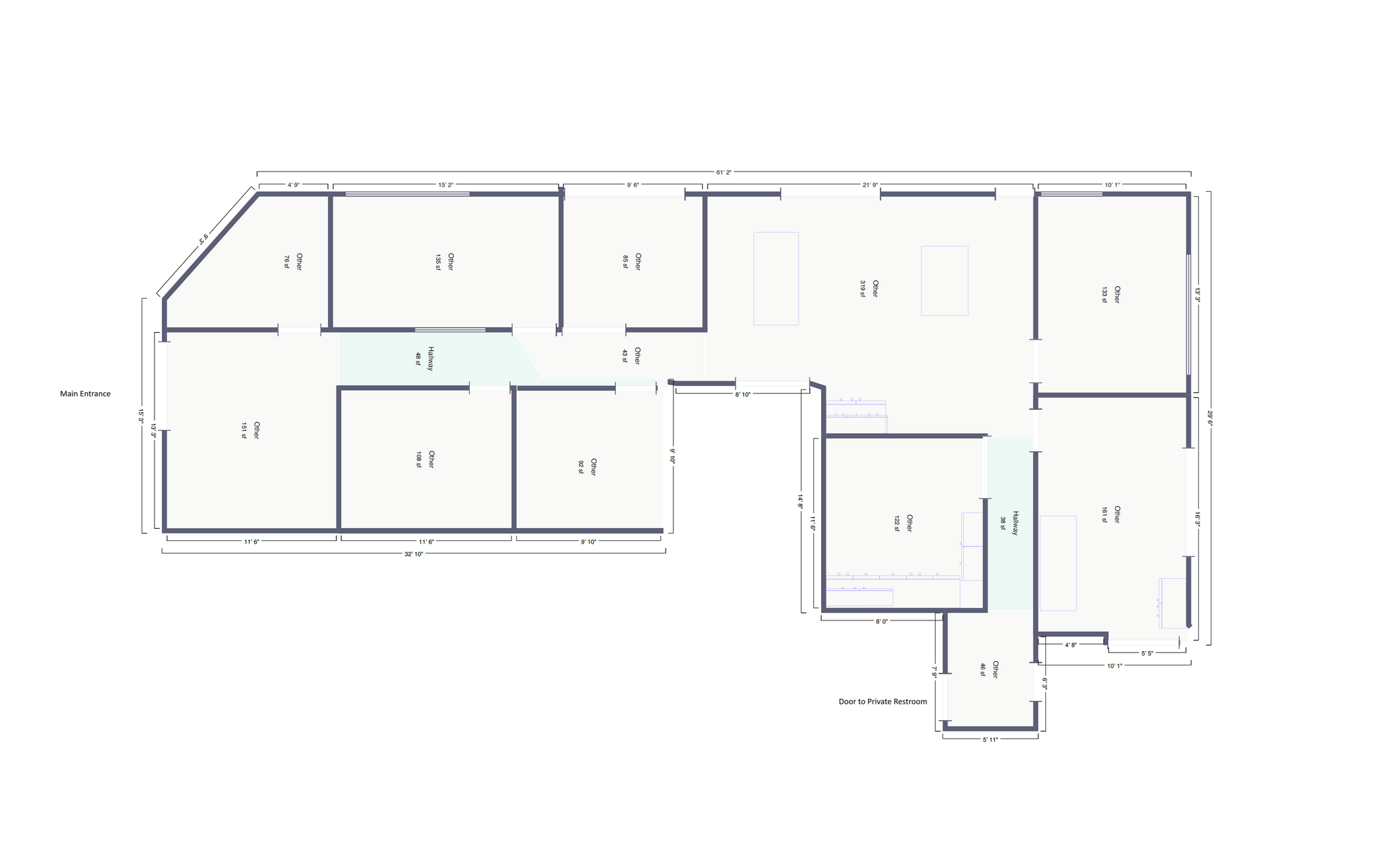 3585 E Flamingo Rd, Las Vegas, NV en alquiler Plano de la planta- Imagen 1 de 10