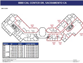 8880 Cal Center Dr, Sacramento, CA en alquiler Plano de la planta- Imagen 1 de 2