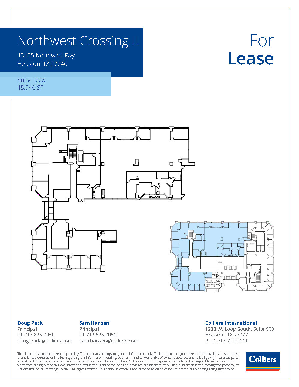 13105 Northwest Fwy, Houston, TX en alquiler Plano de la planta- Imagen 1 de 1