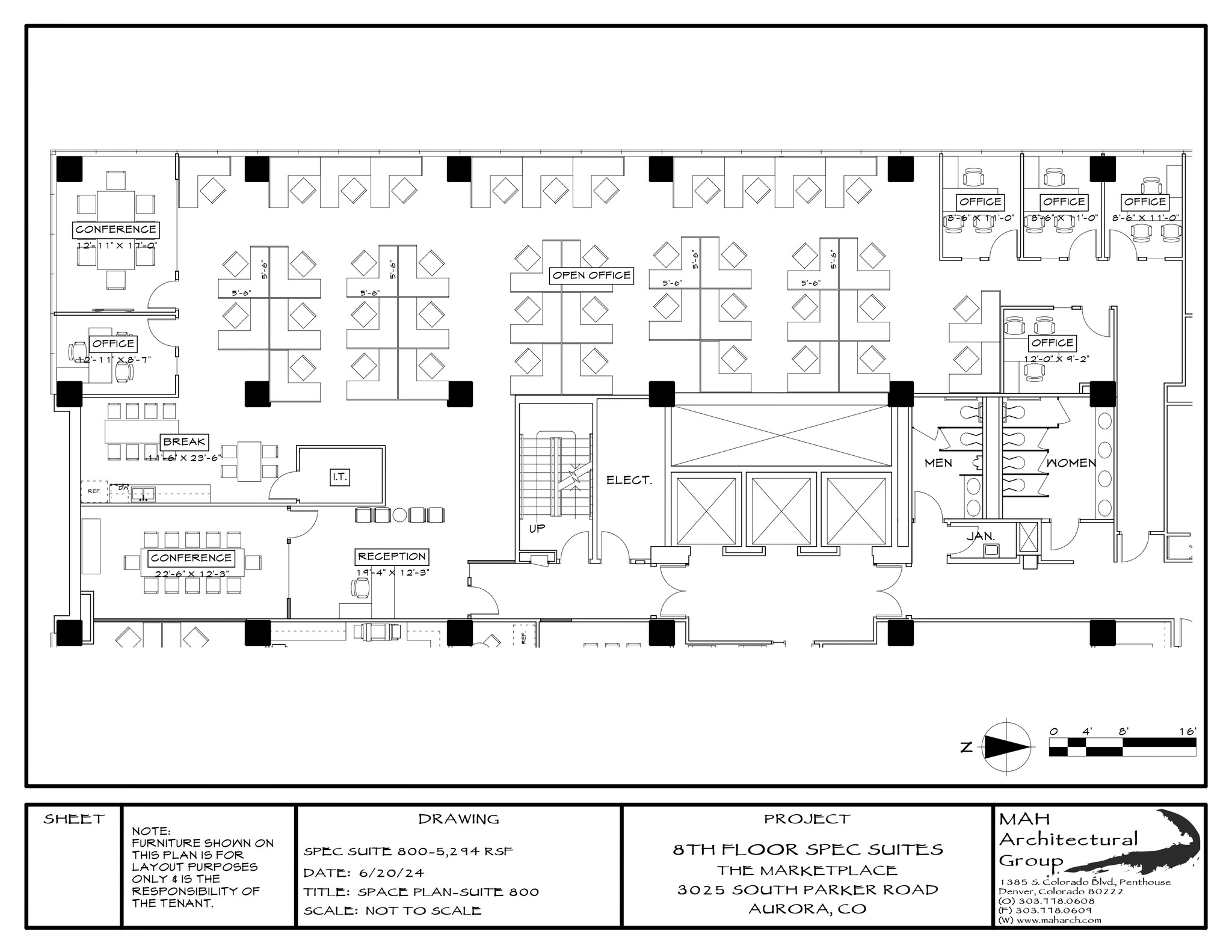 3025 S Parker Rd, Aurora, CO en alquiler Plano de la planta- Imagen 1 de 1