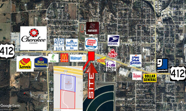 1400 Highway 412 W, Siloam Springs, AR - VISTA AÉREA  vista de mapa