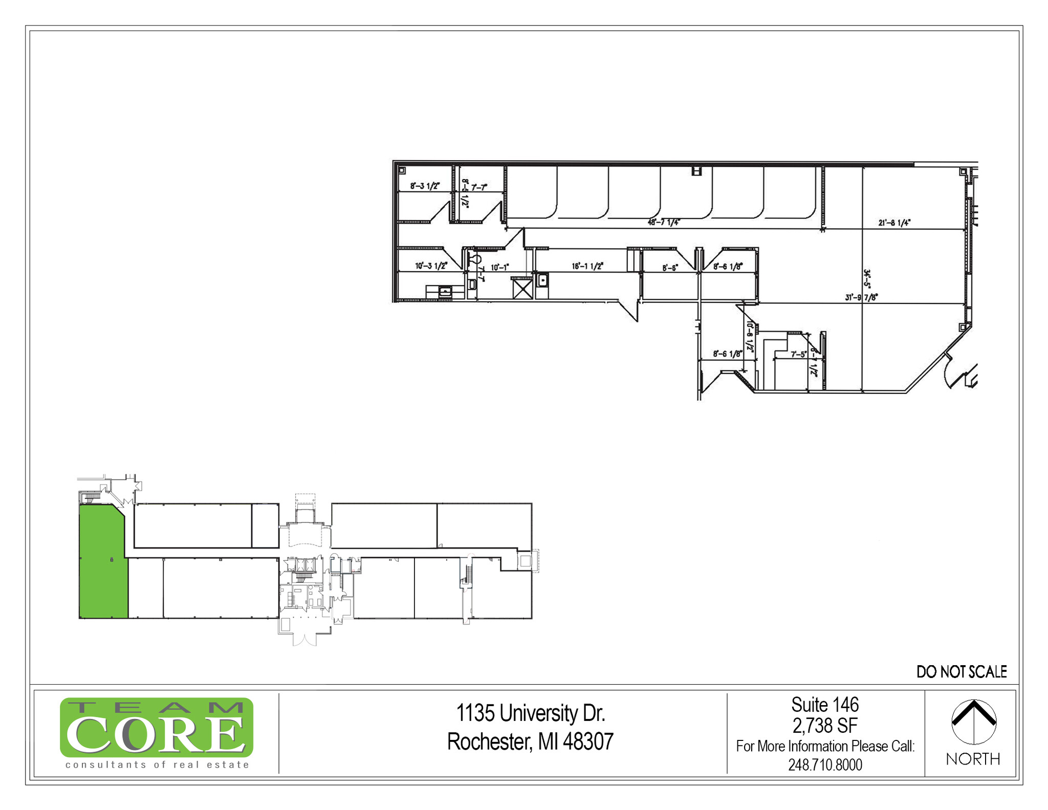 1135 W University Dr, Rochester Hills, MI en alquiler Plano de la planta- Imagen 1 de 1