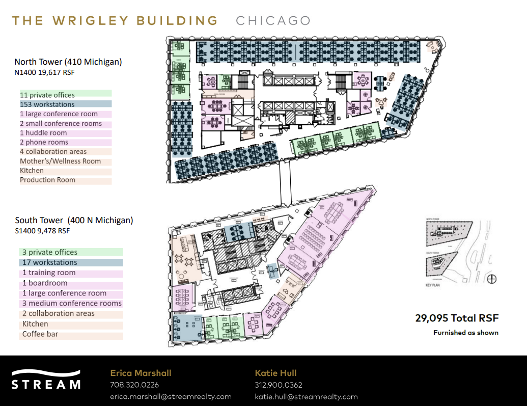 400 N Michigan Ave, Chicago, IL en alquiler Plano de la planta- Imagen 1 de 2