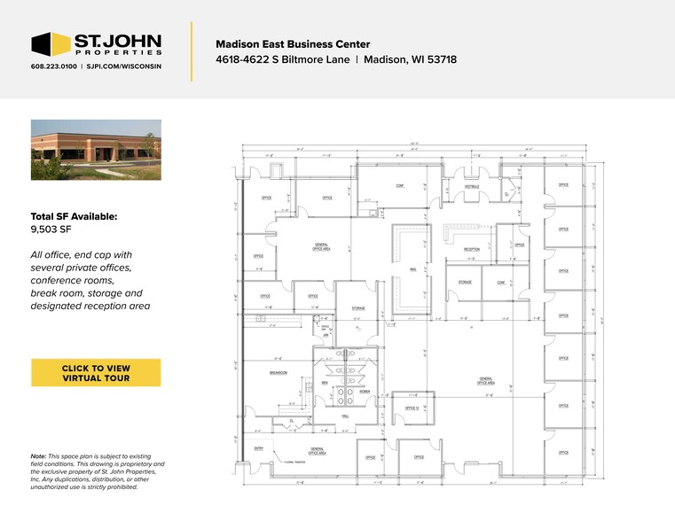 4618-4666 S Biltmore Ln, Madison, WI en alquiler - Plano del sitio - Imagen 1 de 17